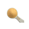 Spoon filled with yellow powder labeled 'ItSP' on a white background