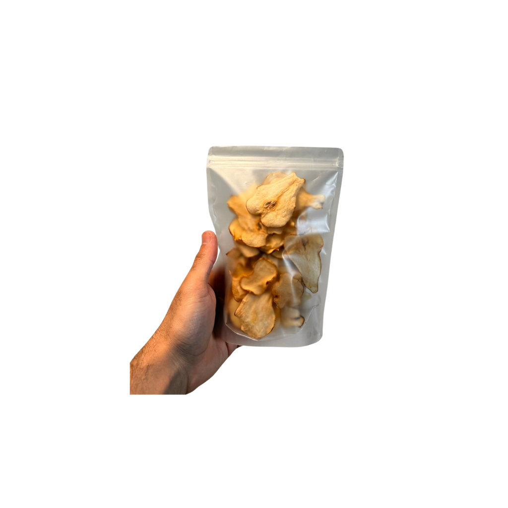 package of dried pear slices