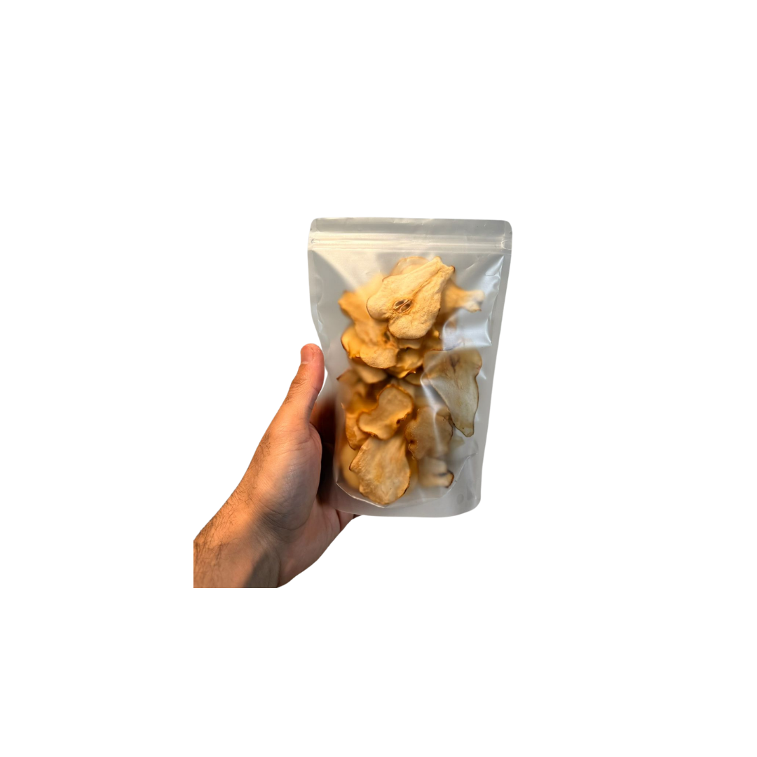 package of dried pear slices
