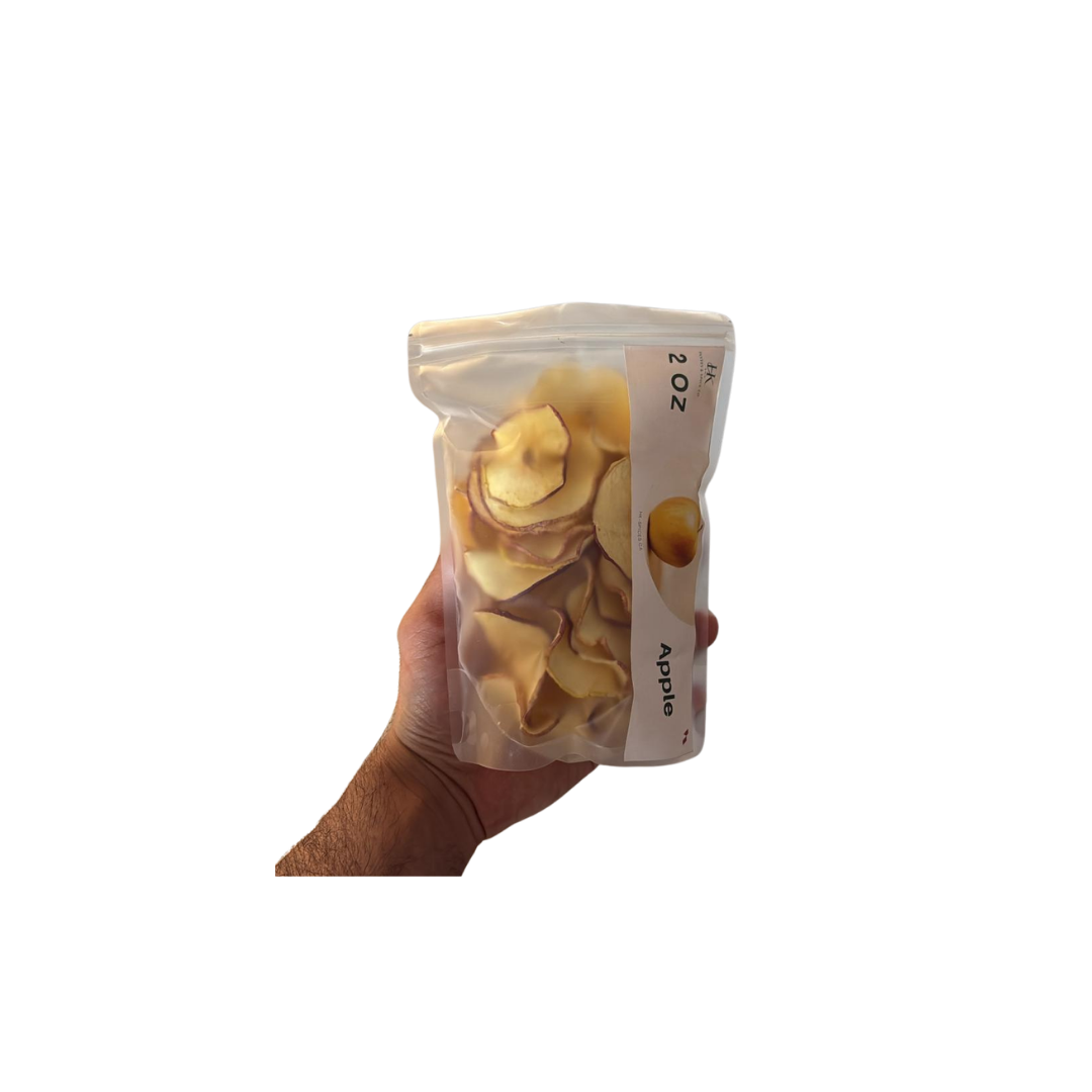 package of dried apple slices